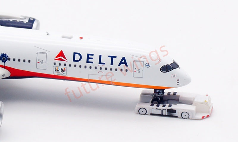 1:400 Aviation400 Delta Airlines A350-900 N522DZ Aircraft Model Free Tractor+Stand