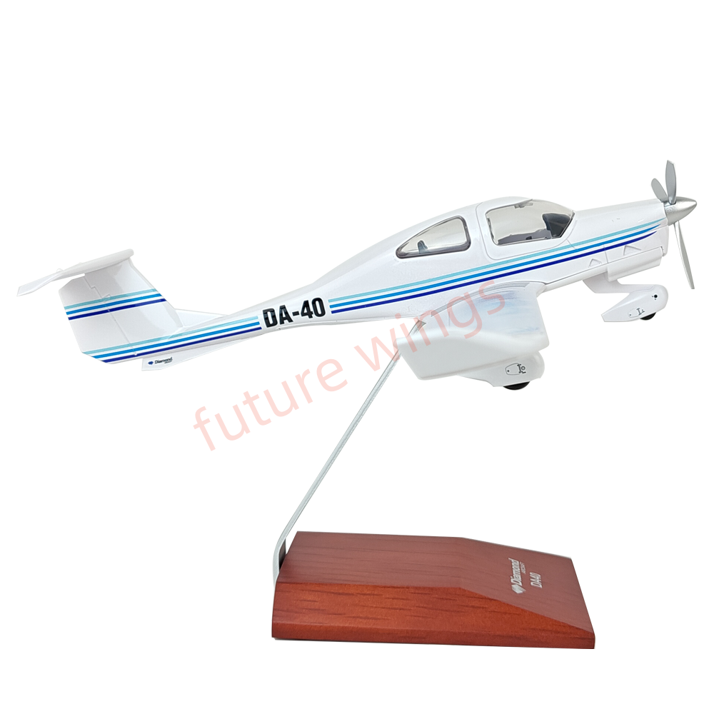 (RARE)1:32 YRD Model Diamond DA40XLT Aircraft Model With Stand