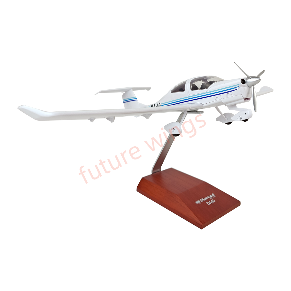 (RARE)1:32 YRD Model Diamond DA40XLT Aircraft Model With Stand