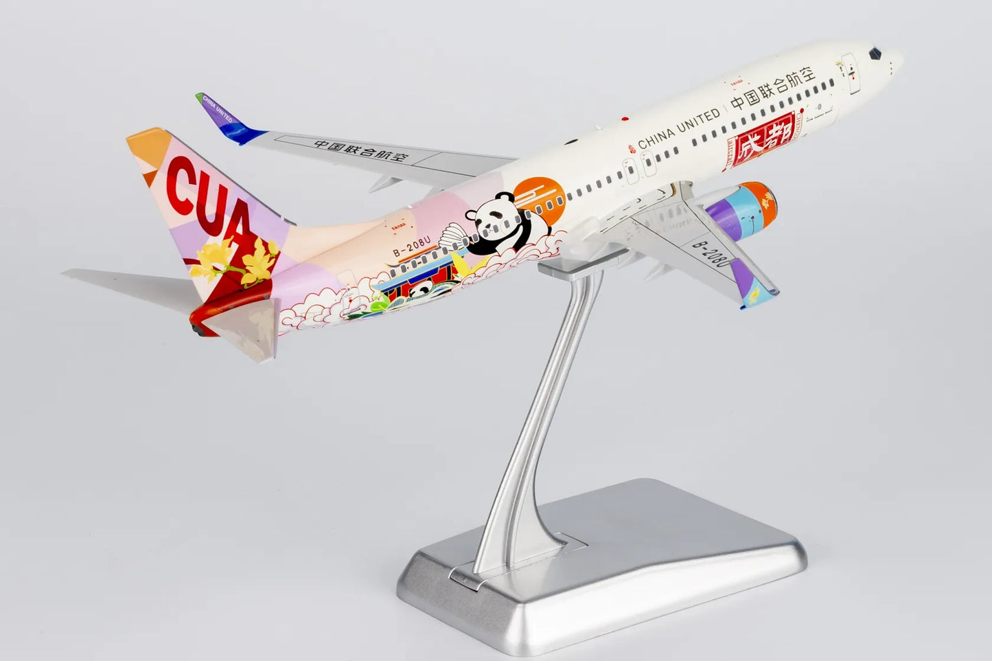 1:200 NG Models 08007 China United Airlines B737-800 B-208U "Chengdu"Aircraft Model