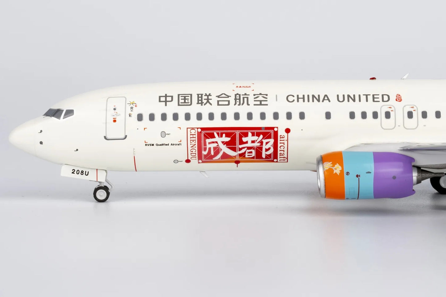 1:200 NG Models 08007 China United Airlines B737-800 B-208U "Chengdu"Aircraft Model