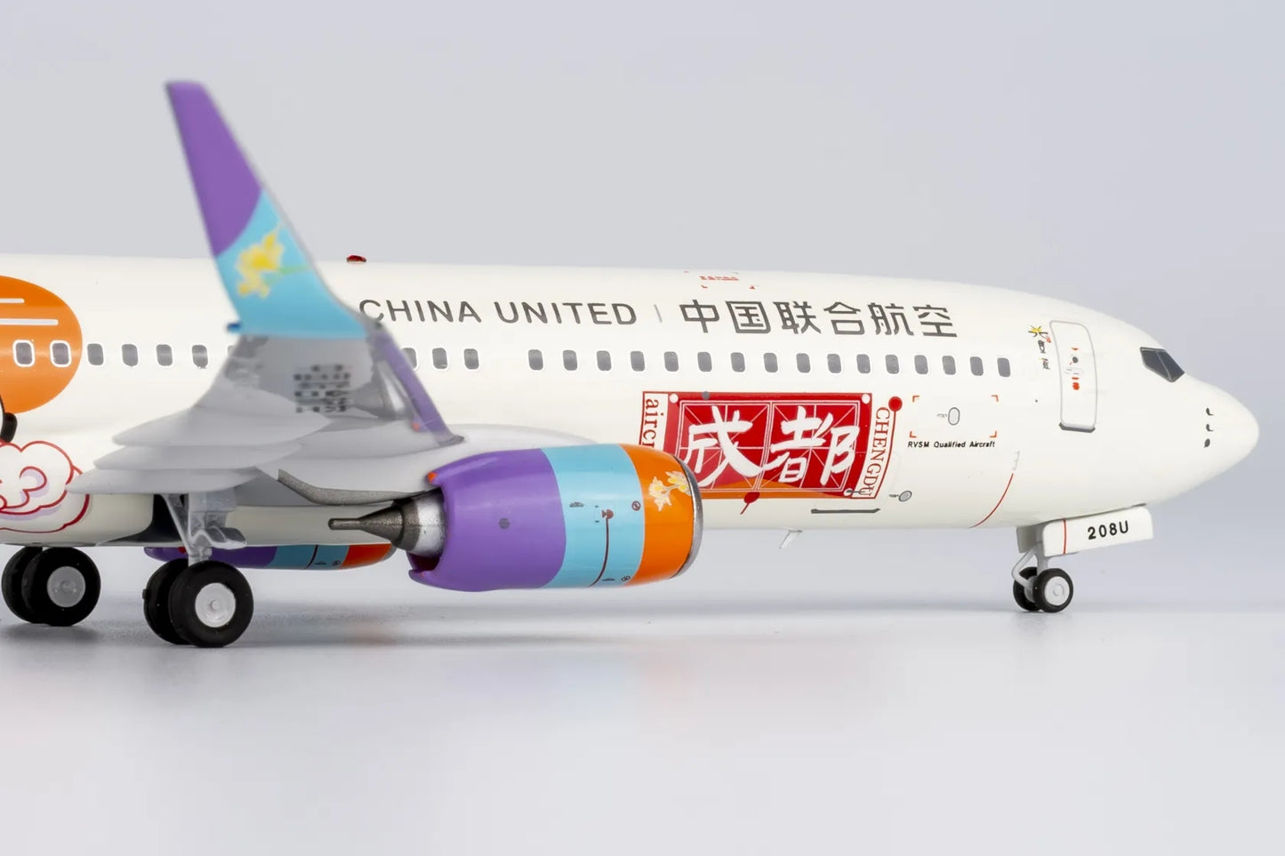 1:200 NG Models 08007 China United Airlines B737-800 B-208U "Chengdu"Aircraft Model