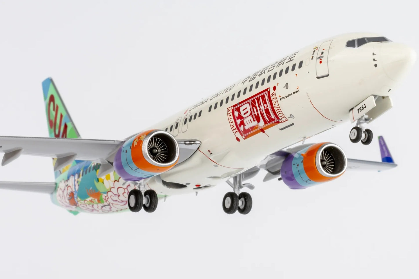 1:200 NG Models 08008 China United Airlines B737-800 B-7563 "WenZhou" Aircraft Model