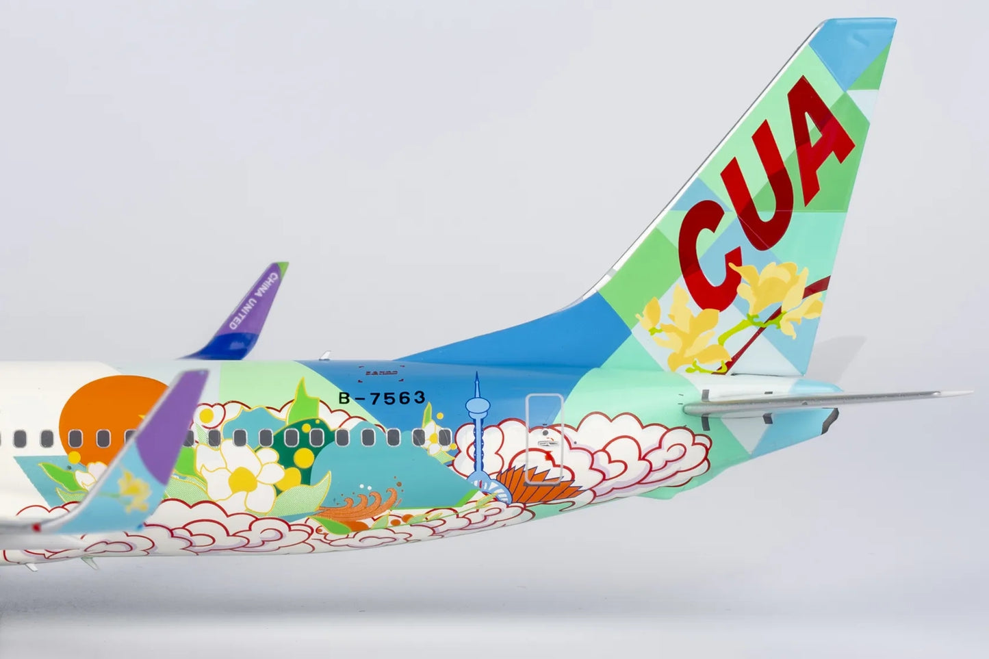 1:200 NG Models 08008 China United Airlines B737-800 B-7563 "WenZhou" Aircraft Model
