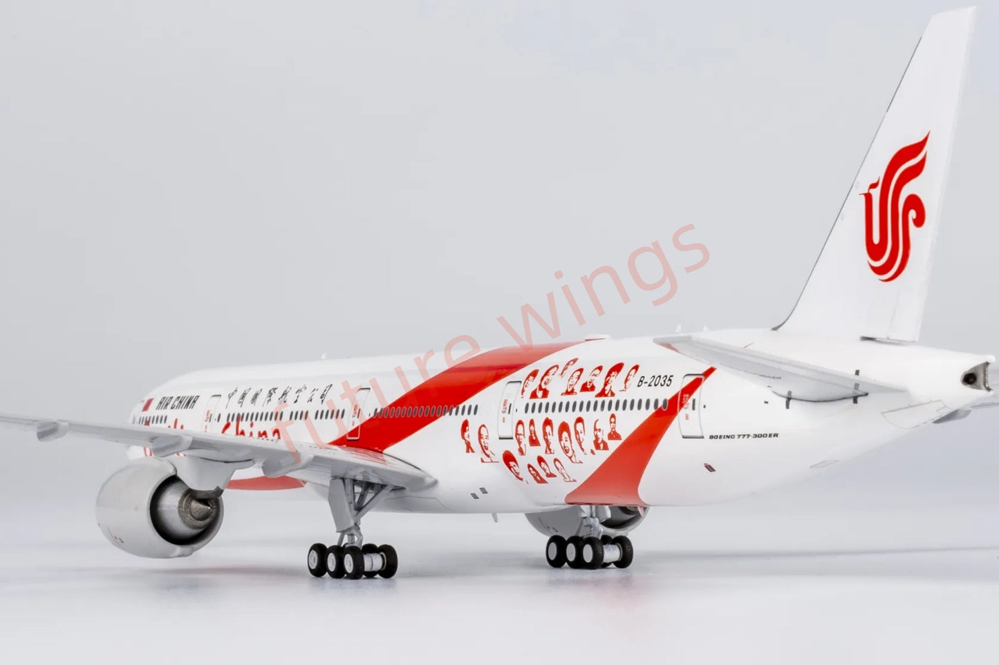 1:400 NG Models NG73058 Air China B777-300ER B-2035 "Smiling China" Aircraft Model+Free Tractor "Luxury Package"