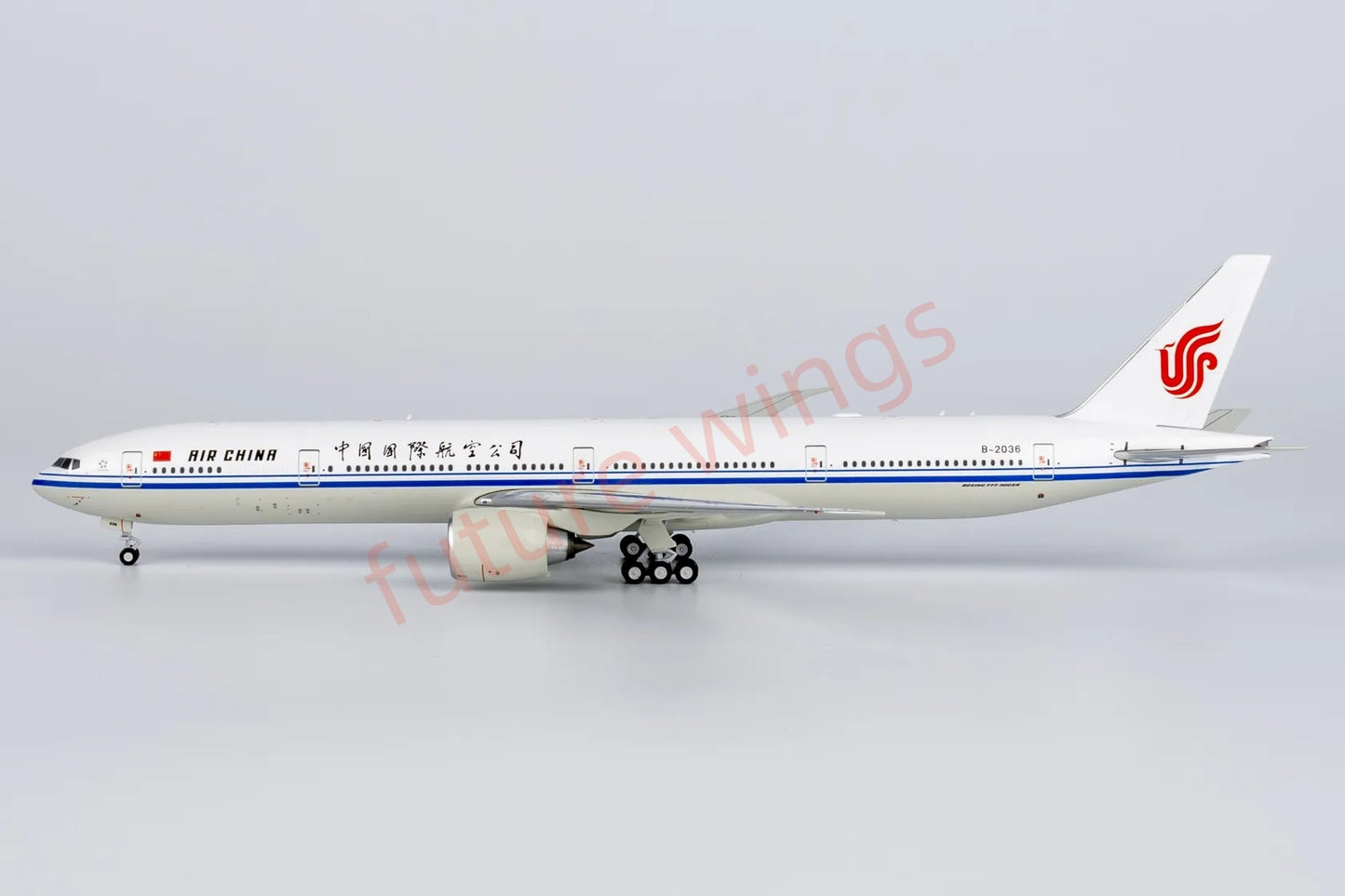 1:400 NG Models NG73063 Air China B777-300ER B-2036 Aircraft Model+Free Tractor