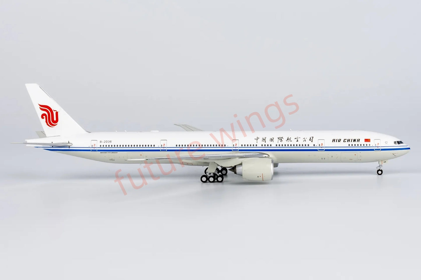 1:400 NG Models NG73063 Air China B777-300ER B-2036 Aircraft Model+Free Tractor