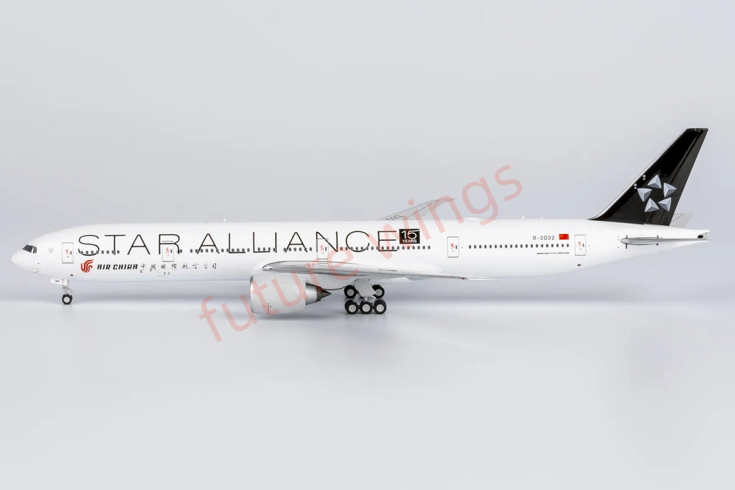 1:400 NG Models NG73062 Air China B777-300ER B-2032 "STAR ALLIANCE" 15YEARS Aircraft Model+Free Tractor