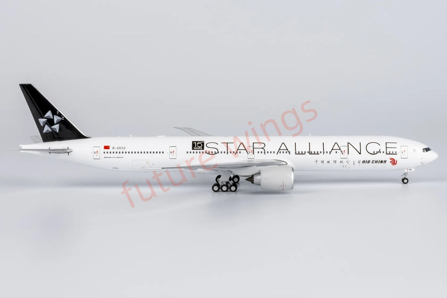 1:400 NG Models NG73062 Air China B777-300ER B-2032 "STAR ALLIANCE" 15YEARS Aircraft Model+Free Tractor