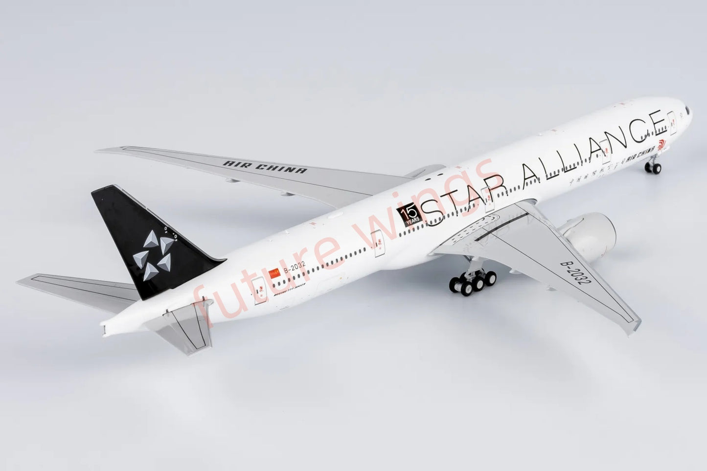 1:400 NG Models NG73062 Air China B777-300ER B-2032 "STAR ALLIANCE" 15YEARS Aircraft Model+Free Tractor