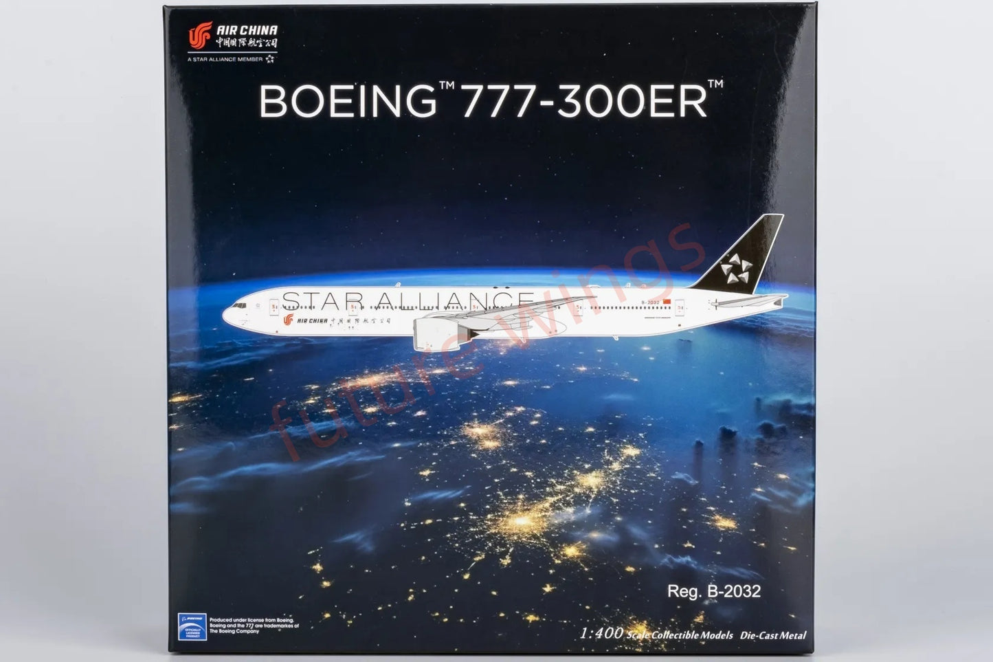 1:400 NG Models NG73061 Air China B777-300ER B-2032 "STAR ALLIANCE" Aircraft Model+Free Tractor