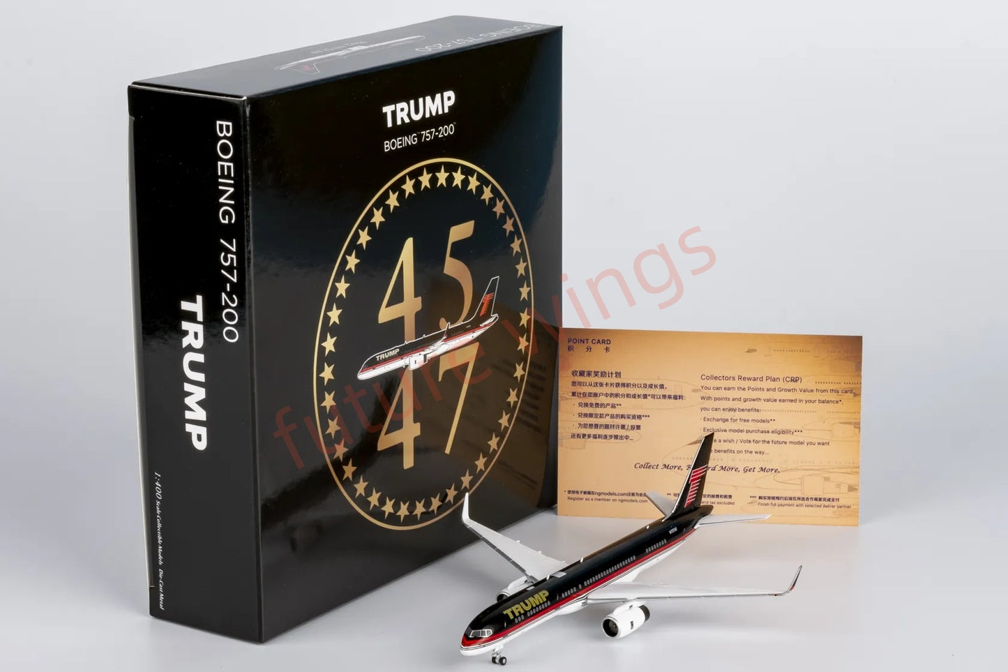 1:400 NG Models NG53209 Trump B757-200 N757AF Aircraft Model+Free Tractor