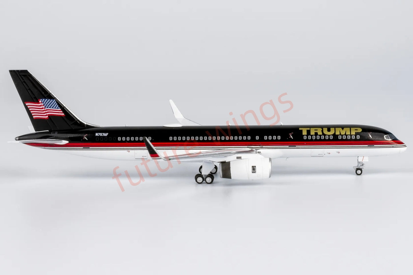 1:400 NG Models NG53208 Trump B757-200 N757AF "American Flag" Aircraft Model+Free Tractor