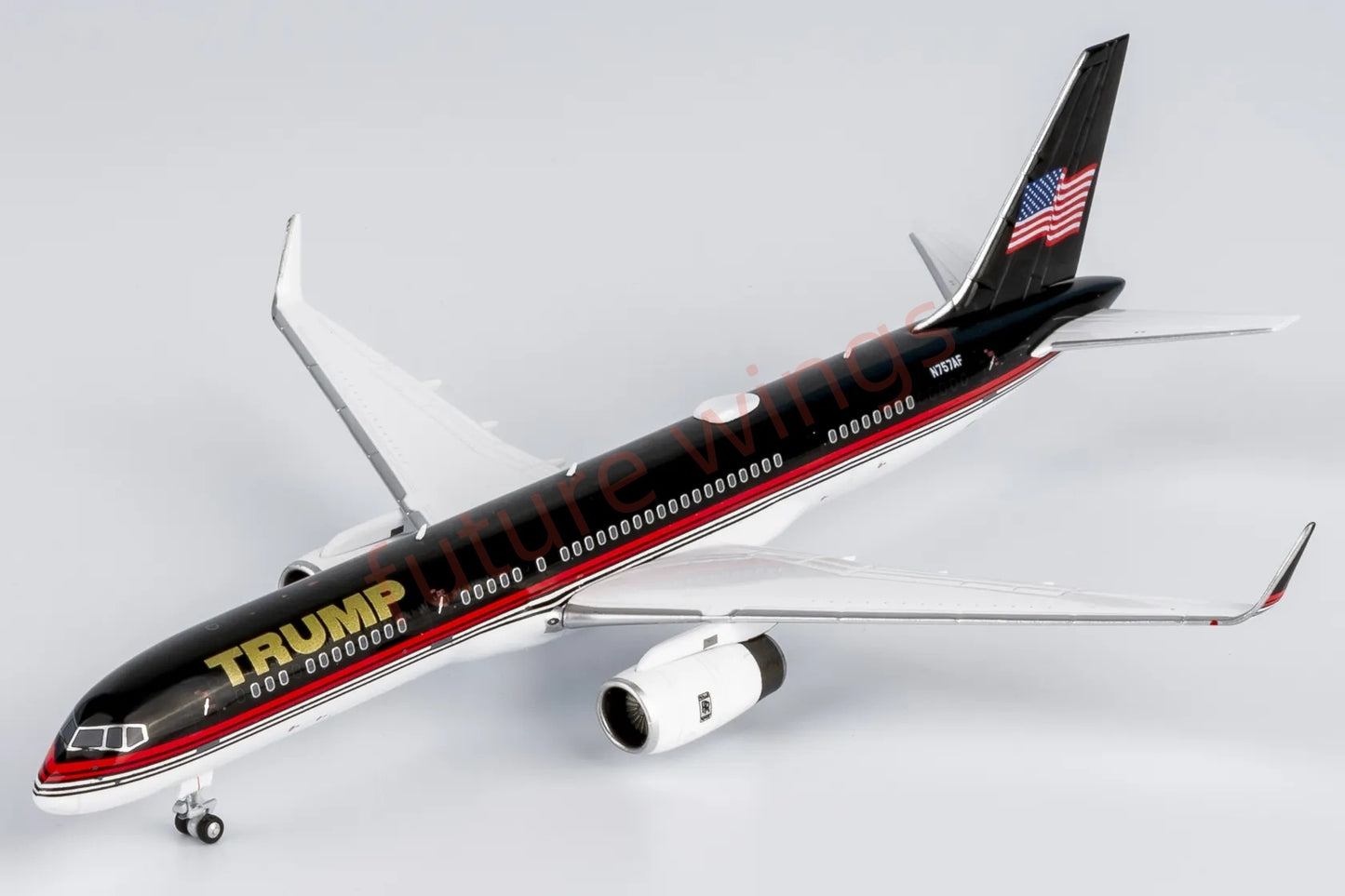1:400 NG Models NG53208 Trump B757-200 N757AF "American Flag" Aircraft Model+Free Tractor