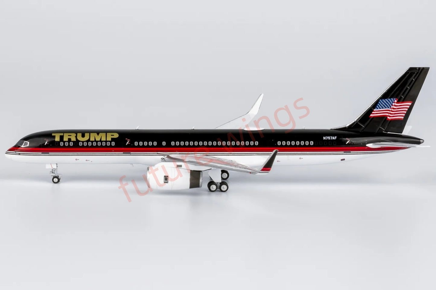 1:400 NG Models NG53208 Trump B757-200 N757AF "American Flag" Aircraft Model+Free Tractor