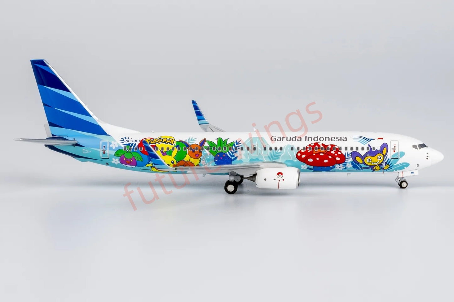 1:400 NG Models NG58229 Garuda Indonesia B737-800 PK-GMU “Pikachu”Aircraft Model+Free Tractor