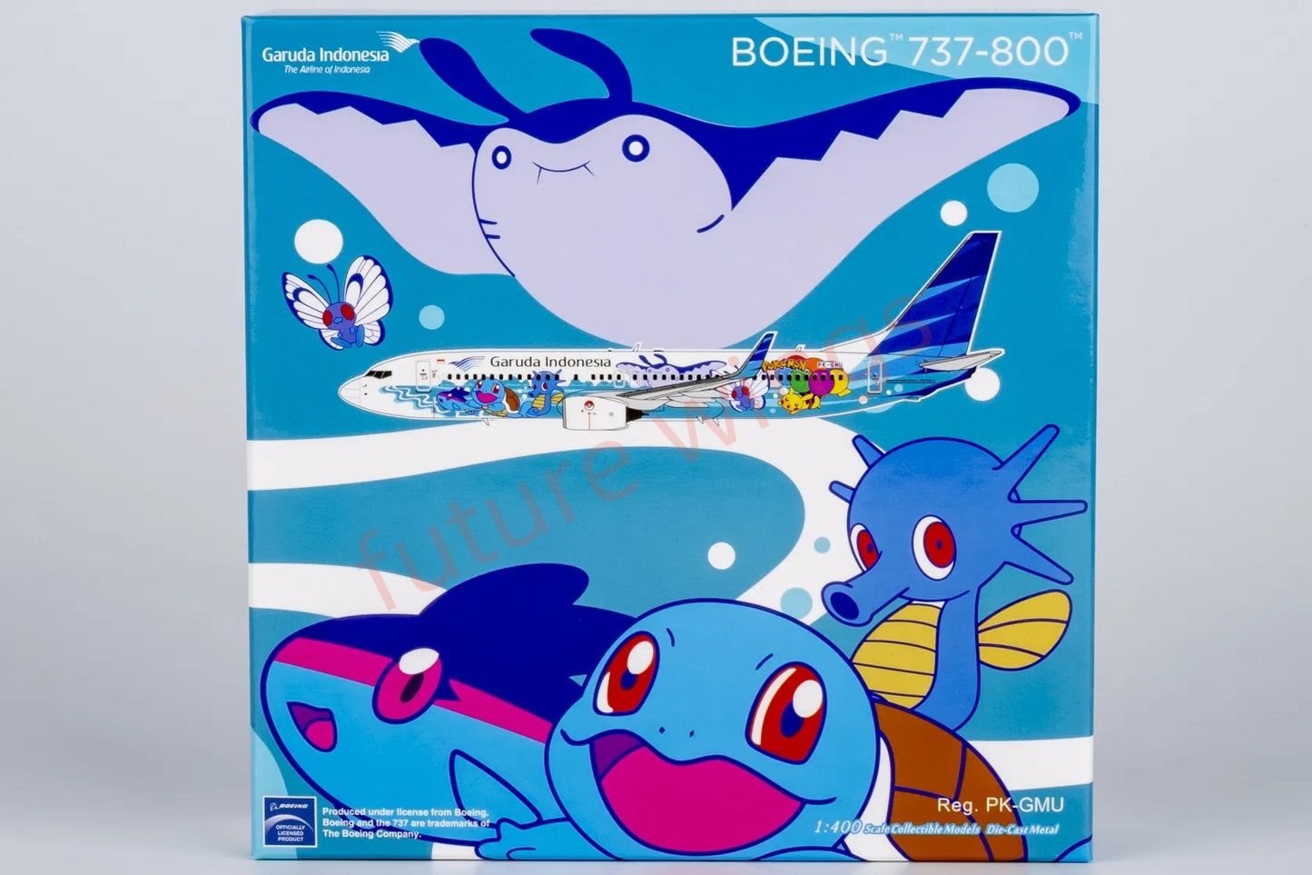 1:400 NG Models NG58229 Garuda Indonesia B737-800 PK-GMU “Pikachu”Aircraft Model+Free Tractor