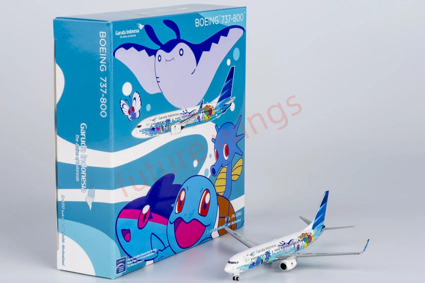 1:400 NG Models NG58229 Garuda Indonesia B737-800 PK-GMU “Pikachu”Aircraft Model+Free Tractor