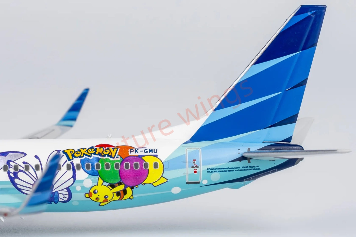 1:400 NG Models NG58229 Garuda Indonesia B737-800 PK-GMU “Pikachu”Aircraft Model+Free Tractor