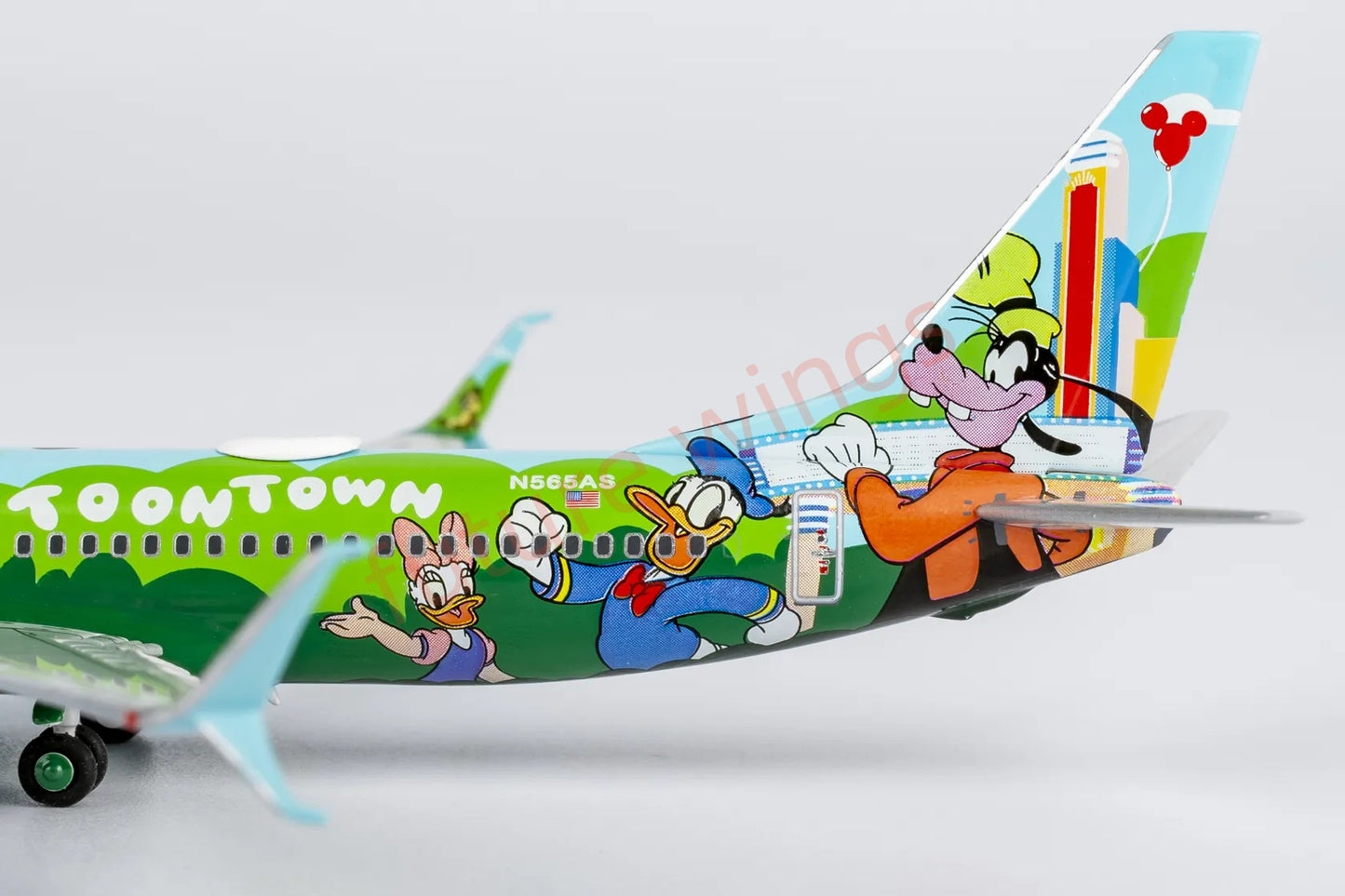 1:400 NG Models NG58222 Alaska Airlines B737-800 N565AS Aircraft Model+Free Tractor