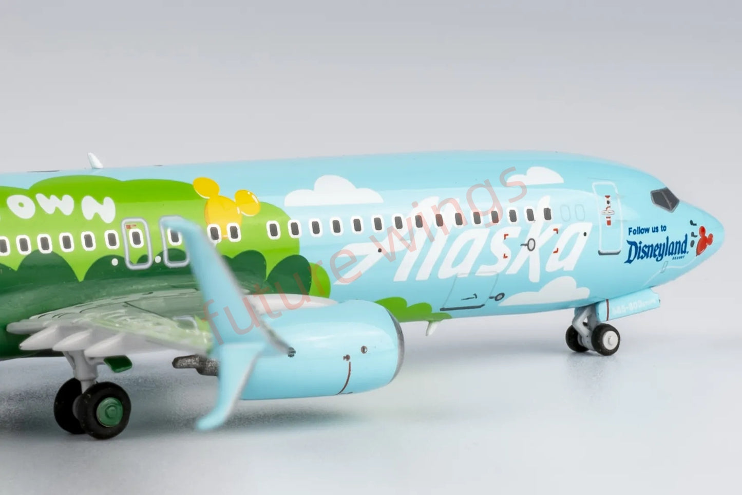 1:400 NG Models NG58222 Alaska Airlines B737-800 N565AS Aircraft Model+Free Tractor
