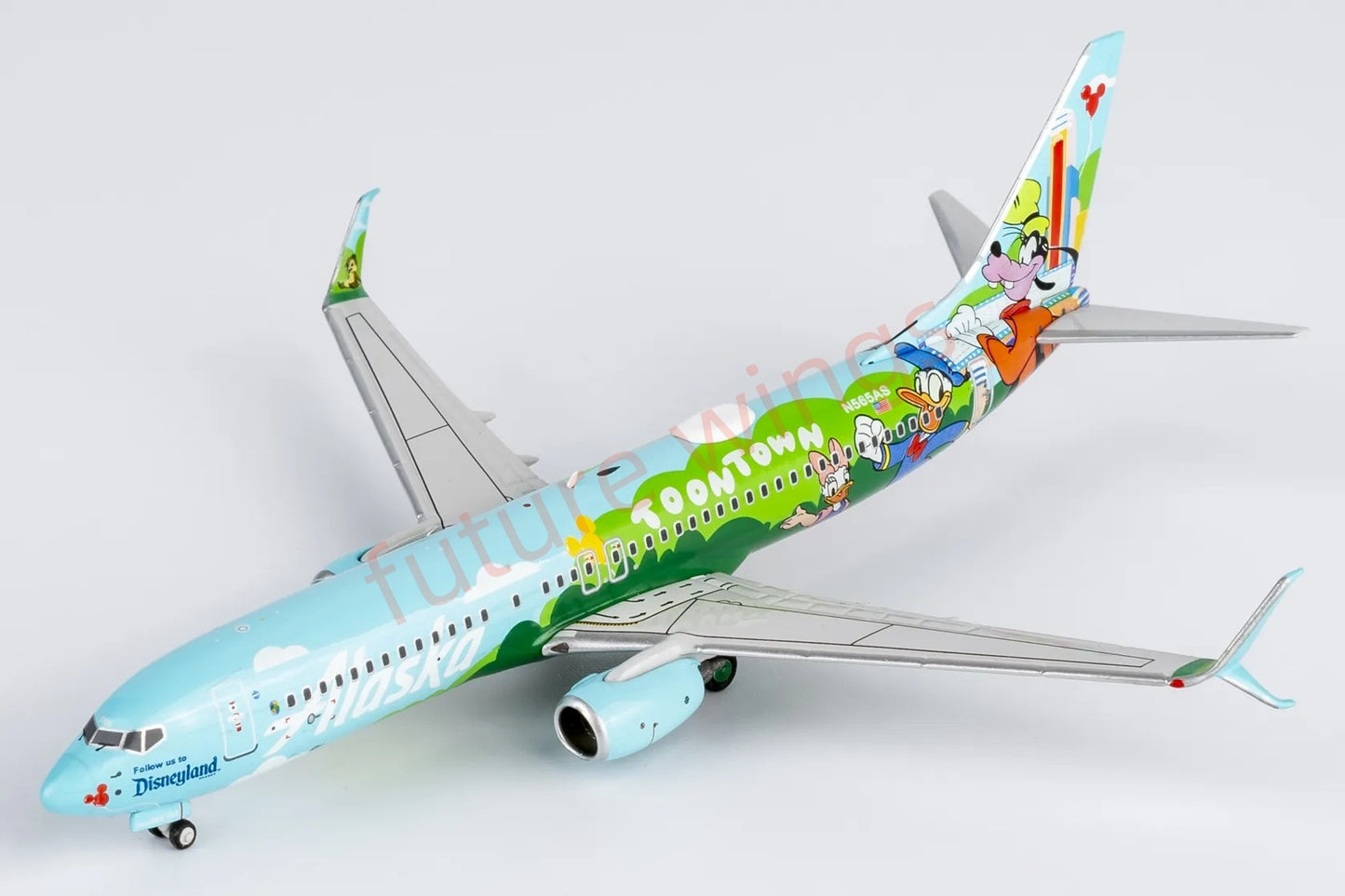 1:400 NG Models NG58222 Alaska Airlines B737-800 N565AS Aircraft Model+Free Tractor