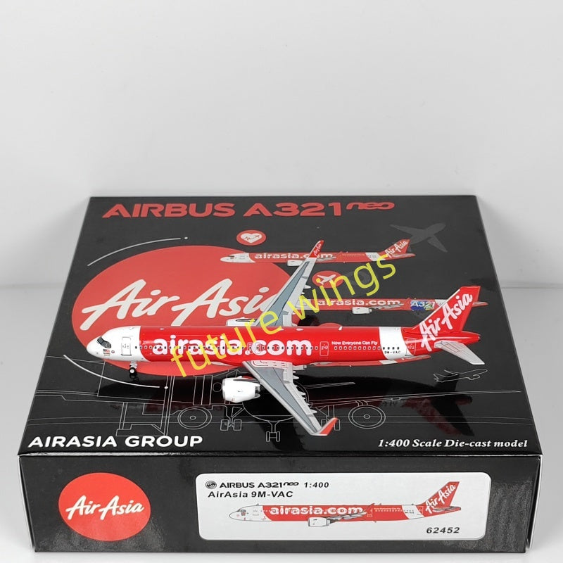 1:400 PandaModel Air Asia A321neo 9M-VAC HS-EAC HS-EAB Aircraft Model+Free Tractor