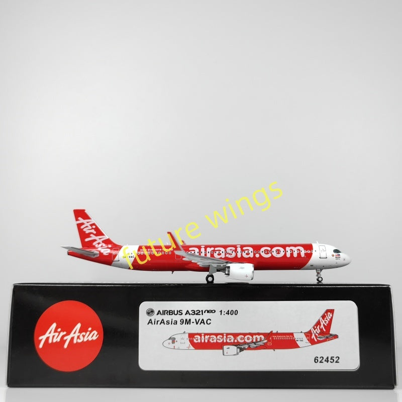 1:400 PandaModel Air Asia A321neo 9M-VAC HS-EAC HS-EAB Aircraft Model+Free Tractor