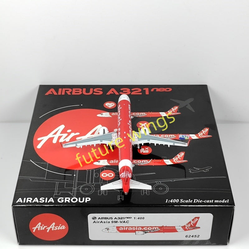 1:400 PandaModel Air Asia A321neo 9M-VAC HS-EAC HS-EAB Aircraft Model+Free Tractor
