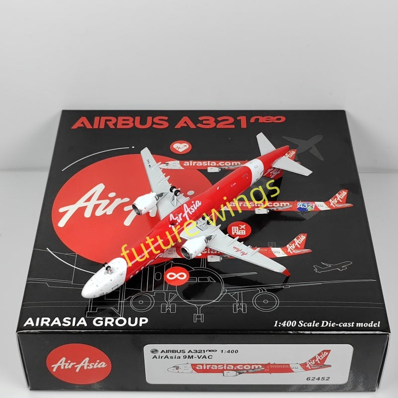 1:400 PandaModel Air Asia A321neo 9M-VAC HS-EAC HS-EAB Aircraft Model+Free Tractor