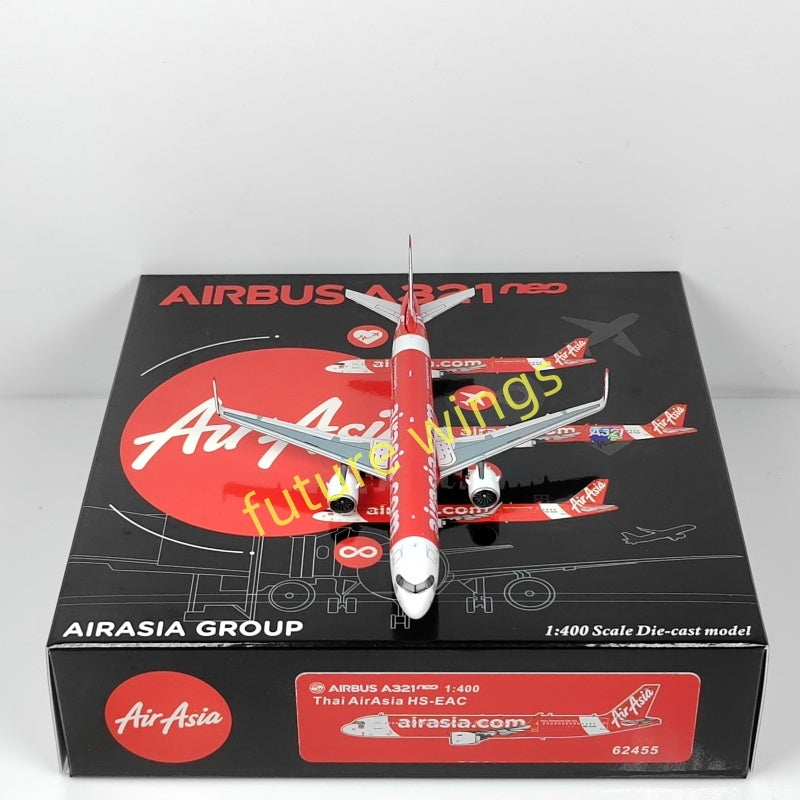 1:400 PandaModel Air Asia A321neo 9M-VAC HS-EAC HS-EAB Aircraft Model+Free Tractor