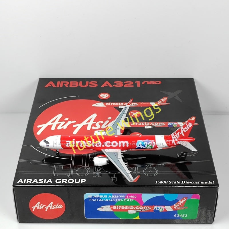 1:400 PandaModel Air Asia A321neo 9M-VAC HS-EAC HS-EAB Aircraft Model+Free Tractor