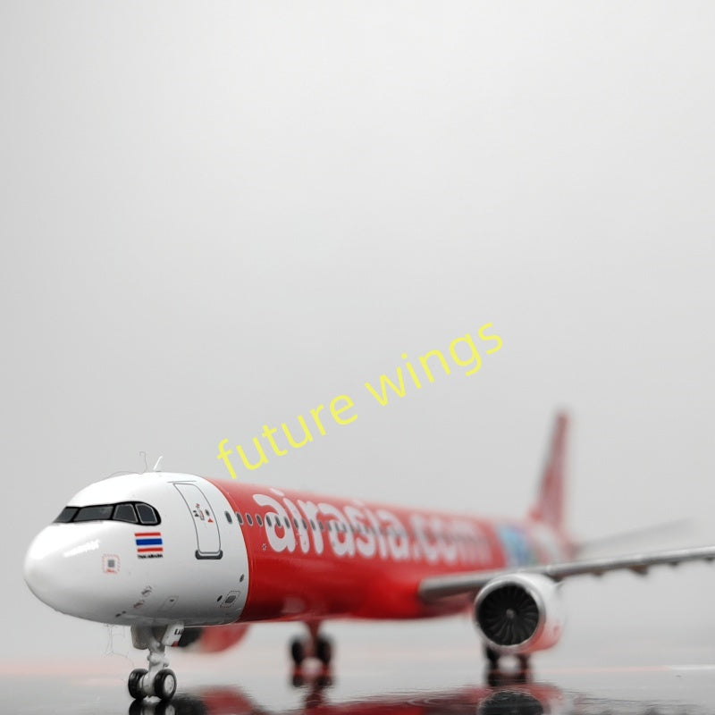 1:400 PandaModel Air Asia A321neo 9M-VAC HS-EAC HS-EAB Aircraft Model+Free Tractor