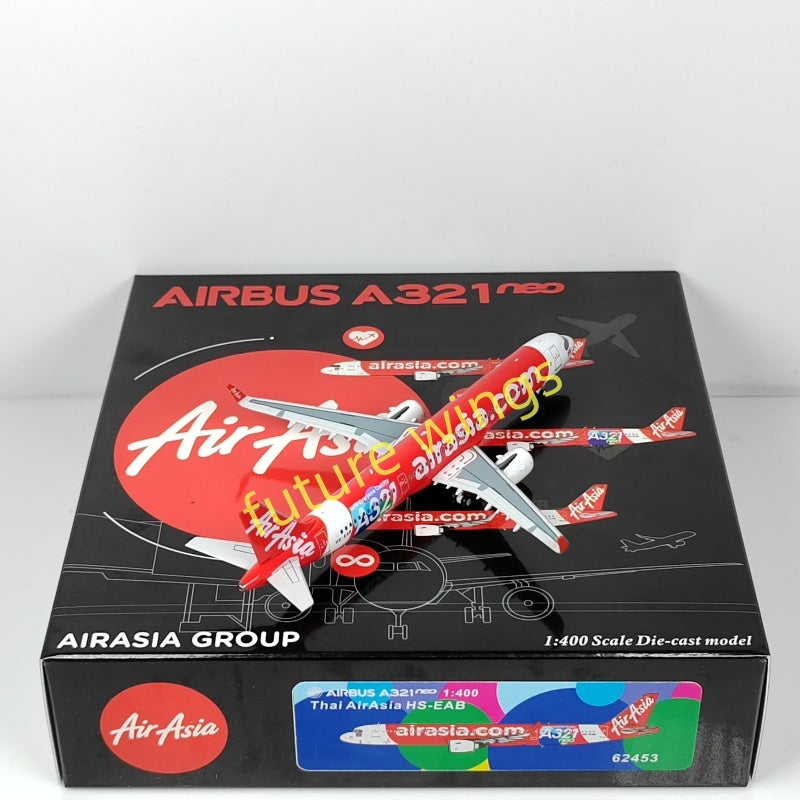 1:400 PandaModel Air Asia A321neo 9M-VAC HS-EAC HS-EAB Aircraft Model+Free Tractor