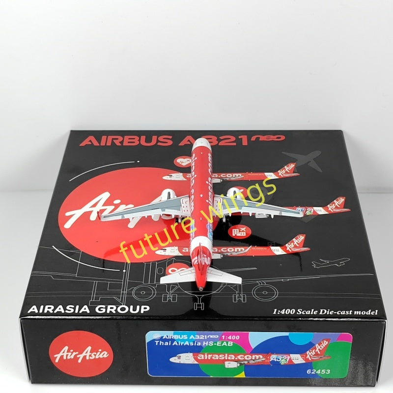 1:400 PandaModel Air Asia A321neo 9M-VAC HS-EAC HS-EAB Aircraft Model+Free Tractor