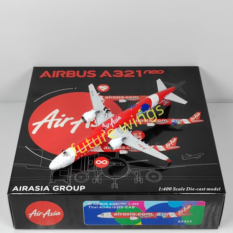 1:400 PandaModel Air Asia A321neo 9M-VAC HS-EAC HS-EAB Aircraft Model+Free Tractor