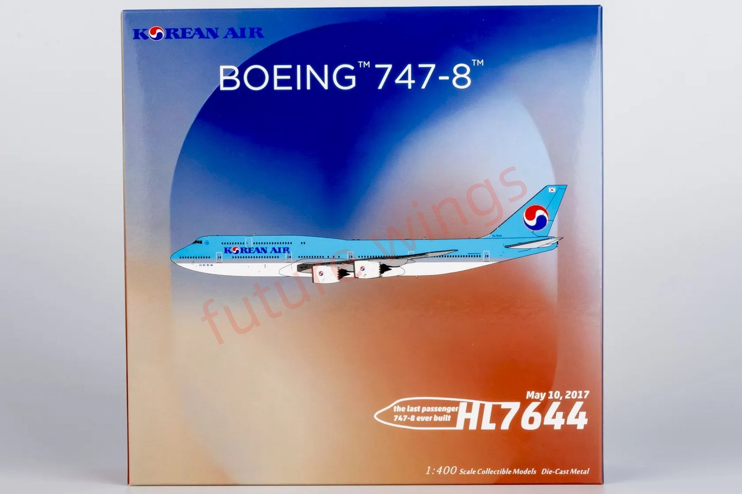 1:400 NG Models NG78036 Korean Air B747-8 HL7644 "The Last Passenger B747 Plane "Aircraft Model+Free Tractor