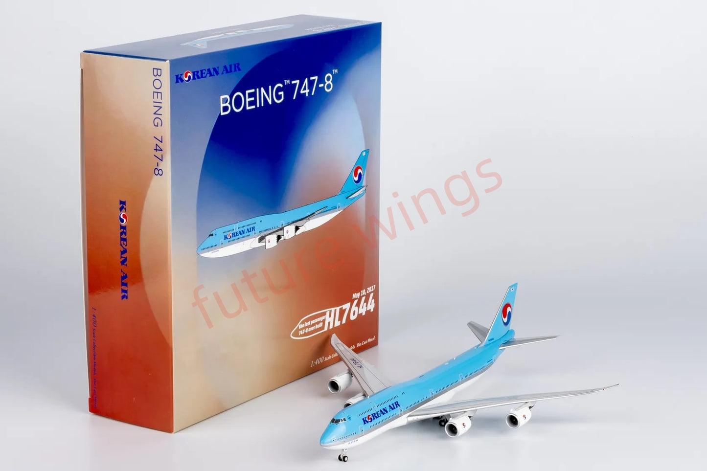 1:400 NG Models NG78036 Korean Air B747-8 HL7644 "The Last Passenger B747 Plane "Aircraft Model+Free Tractor