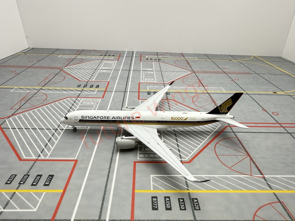 1:400 Geministar Singapore Airlines A350-900 9V-SMA 9V-SHA 9V-SMF Aircraft Model+Free Tractor