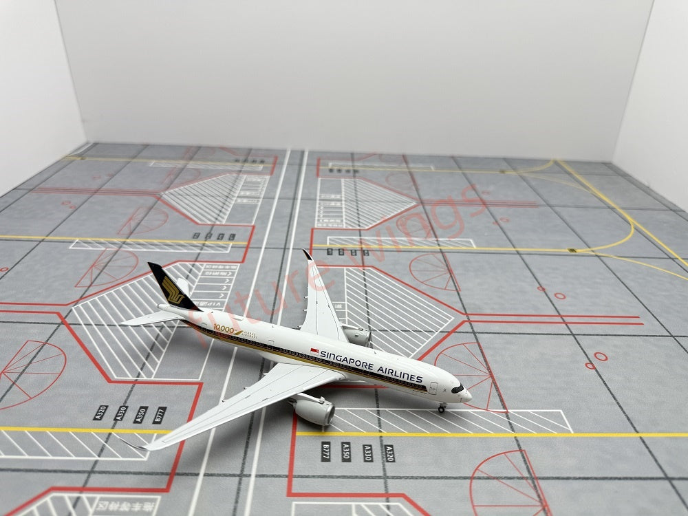 1:400 Geministar Singapore Airlines A350-900 9V-SMA 9V-SHA 9V-SMF Aircraft Model+Free Tractor