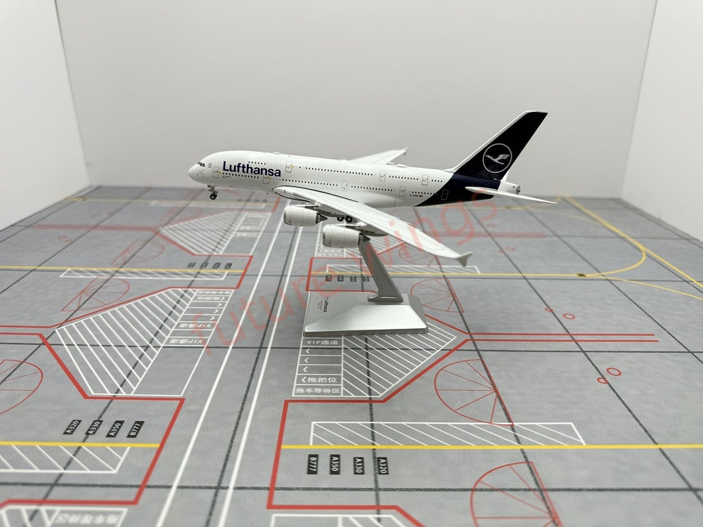 1:400 YY Wings Lufthansa Airlines A380 D-AIMB/D-AIMC Aircraft Model+Tractor