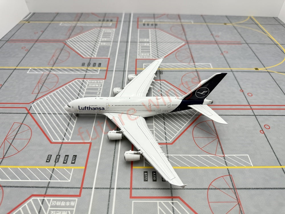 1:400 YY Wings Lufthansa Airlines A380 D-AIMB/D-AIMC Aircraft Model+Tractor