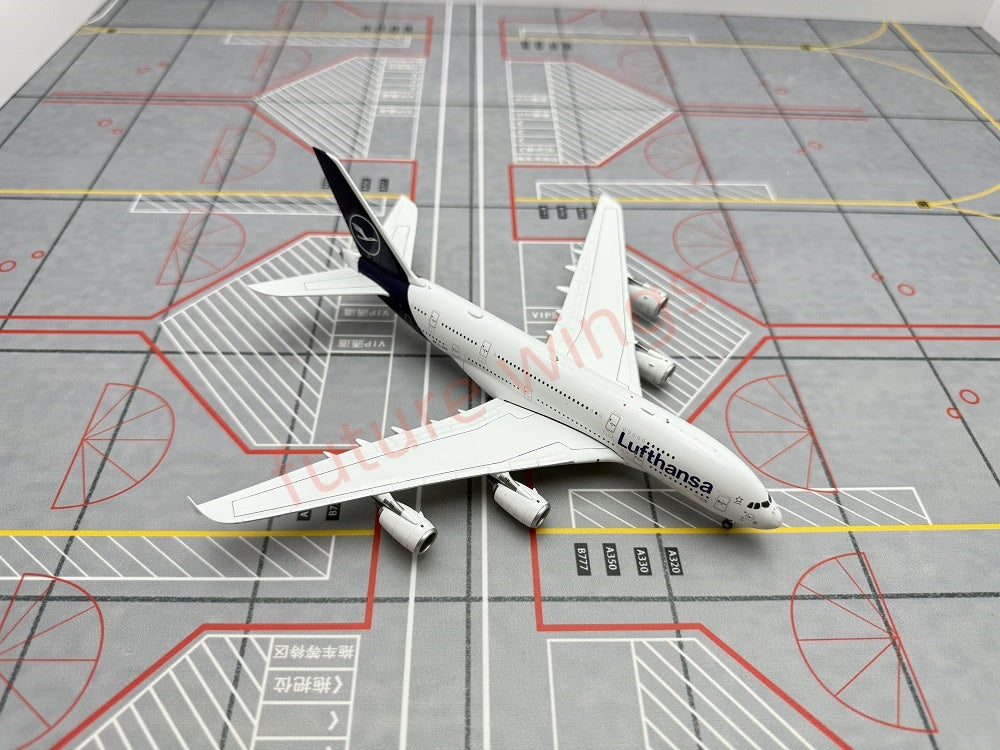 1:400 YY Wings Lufthansa Airlines A380 D-AIMB/D-AIMC Aircraft Model+Tractor