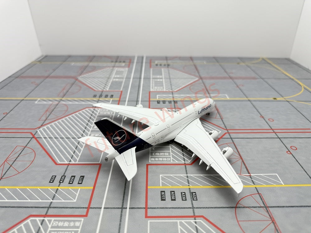 1:400 YY Wings Lufthansa Airlines A380 D-AIMB/D-AIMC Aircraft Model+Tractor