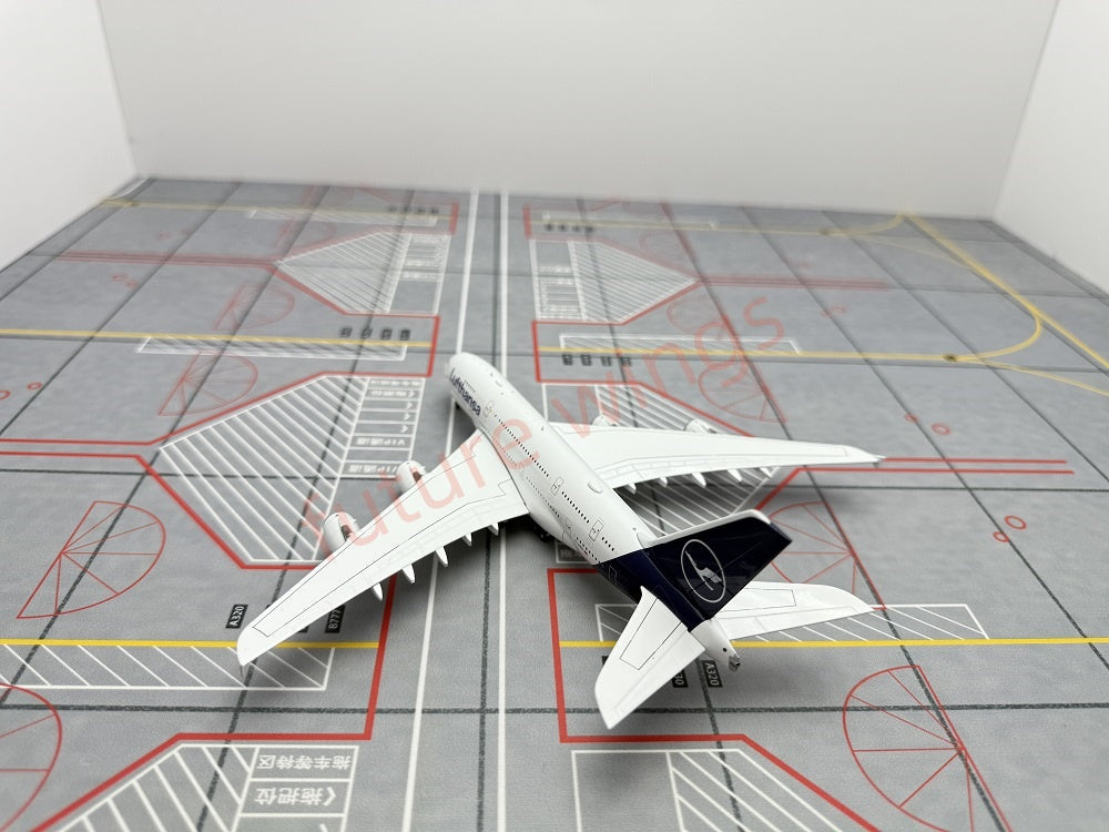 1:400 YY Wings Lufthansa Airlines A380 D-AIMB/D-AIMC Aircraft Model+Tractor