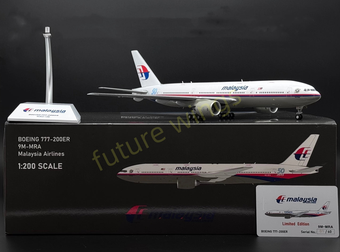 1:200 JC Wings* Malaysia Airlines B777-200ER 9M-MRA Diecast Aircraft Model