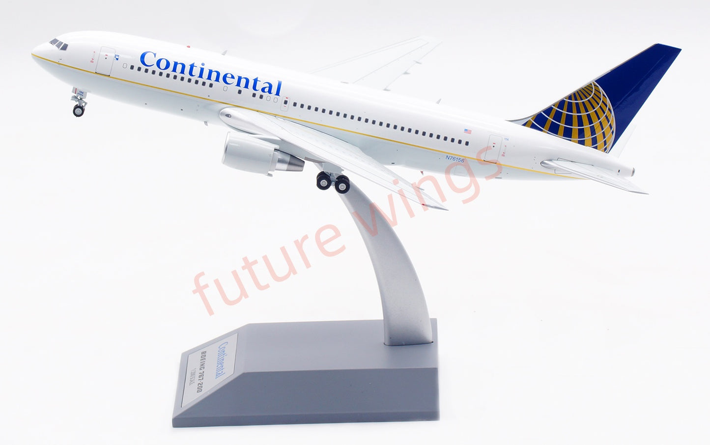 1:200 InFlight200 Continental Airlines B767-200 N76156 Diecast Aircraft Model