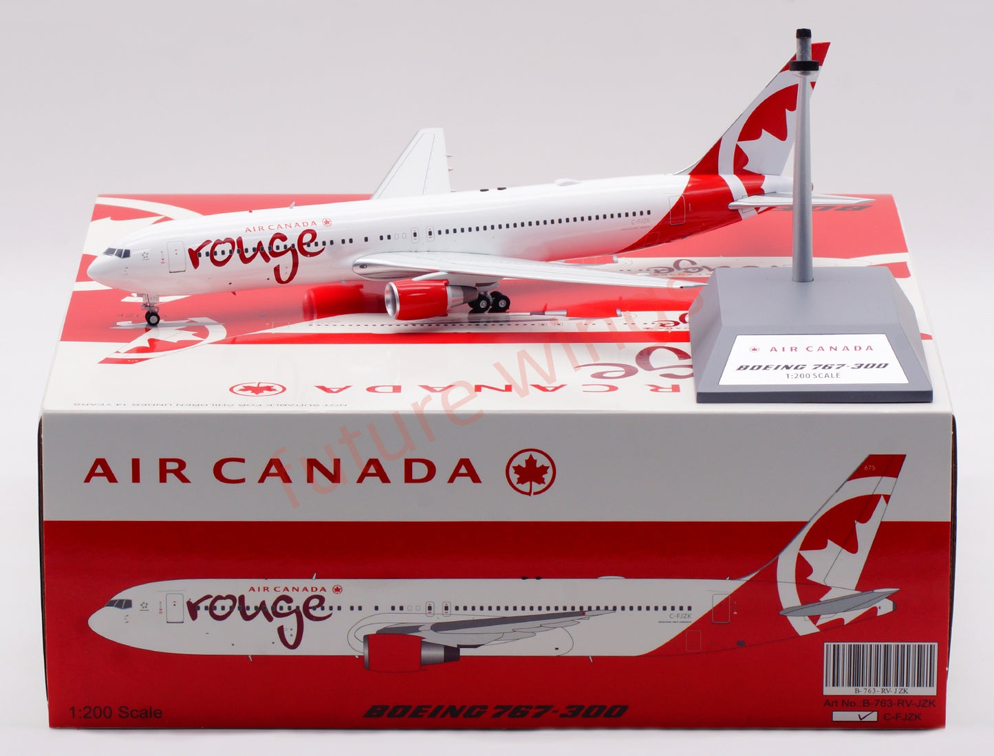 1:200 B-Models Air Canada B767-300 C-FJZK "rouge"Diecast Aircraft Model