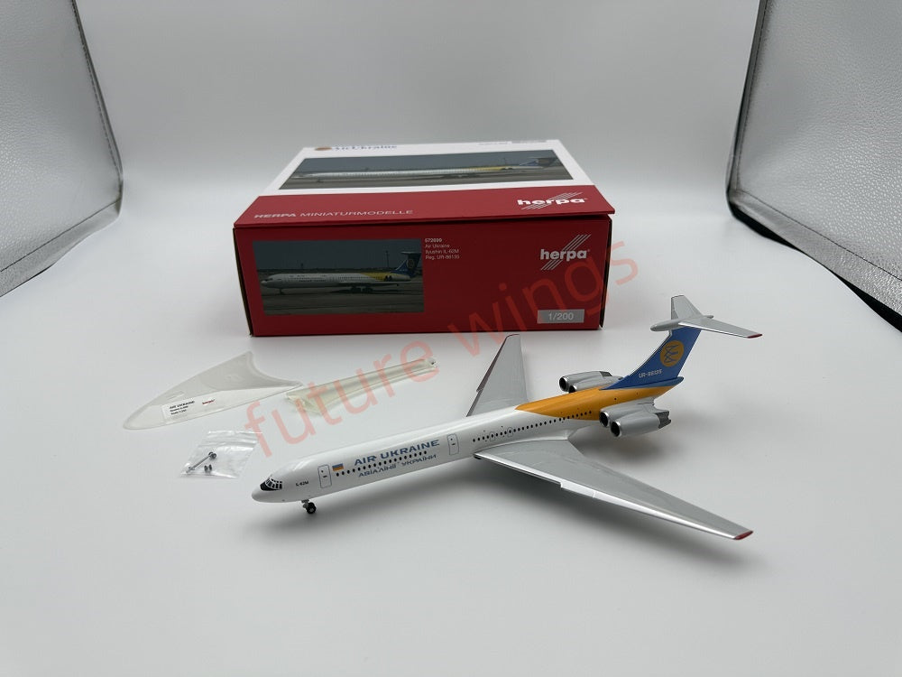 1:200 Herpa Wings Malév/Lot/Ukraine/Interflug Ilyushin IL-62M Diecast Aircraft Model
