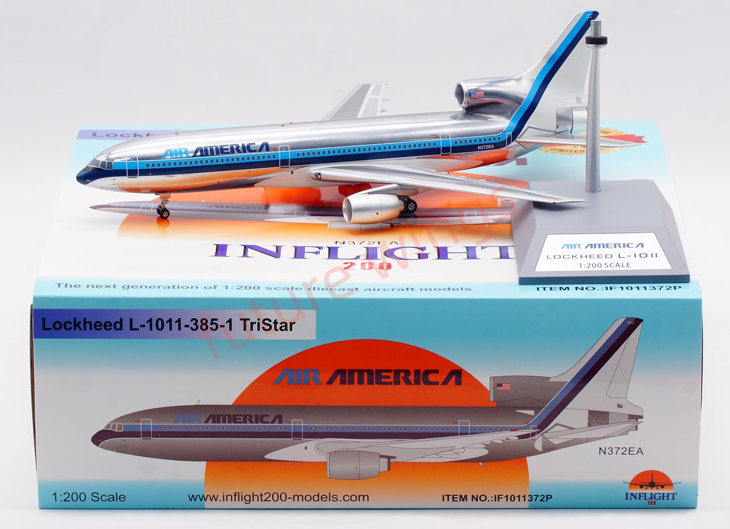 1:200 InFlight200 Air America LOCKHEED TriStar L-1011 N372EA Aircraft Model